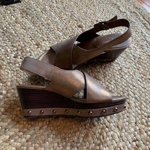 Donald Pliner Bronze Wedges